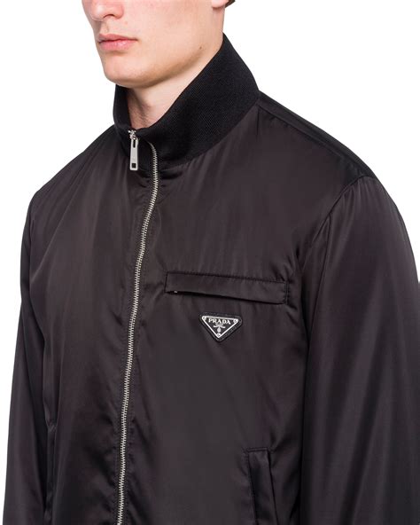 prada mens coats|prada nylon jacket men's.